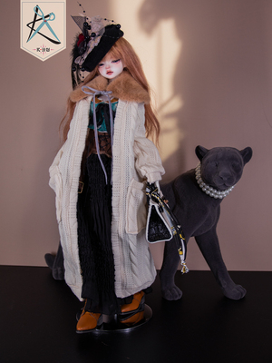 taobao agent In stock, strolling in London Tower BJD Four Period Female Women 4 points set 1/4 sweater skirt Kiya sauce