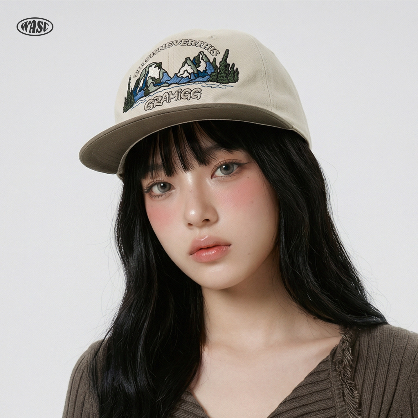 新款美式复古刺绣拼色平檐棒球帽男女大头围户外防晒遮阳鸭舌帽子
