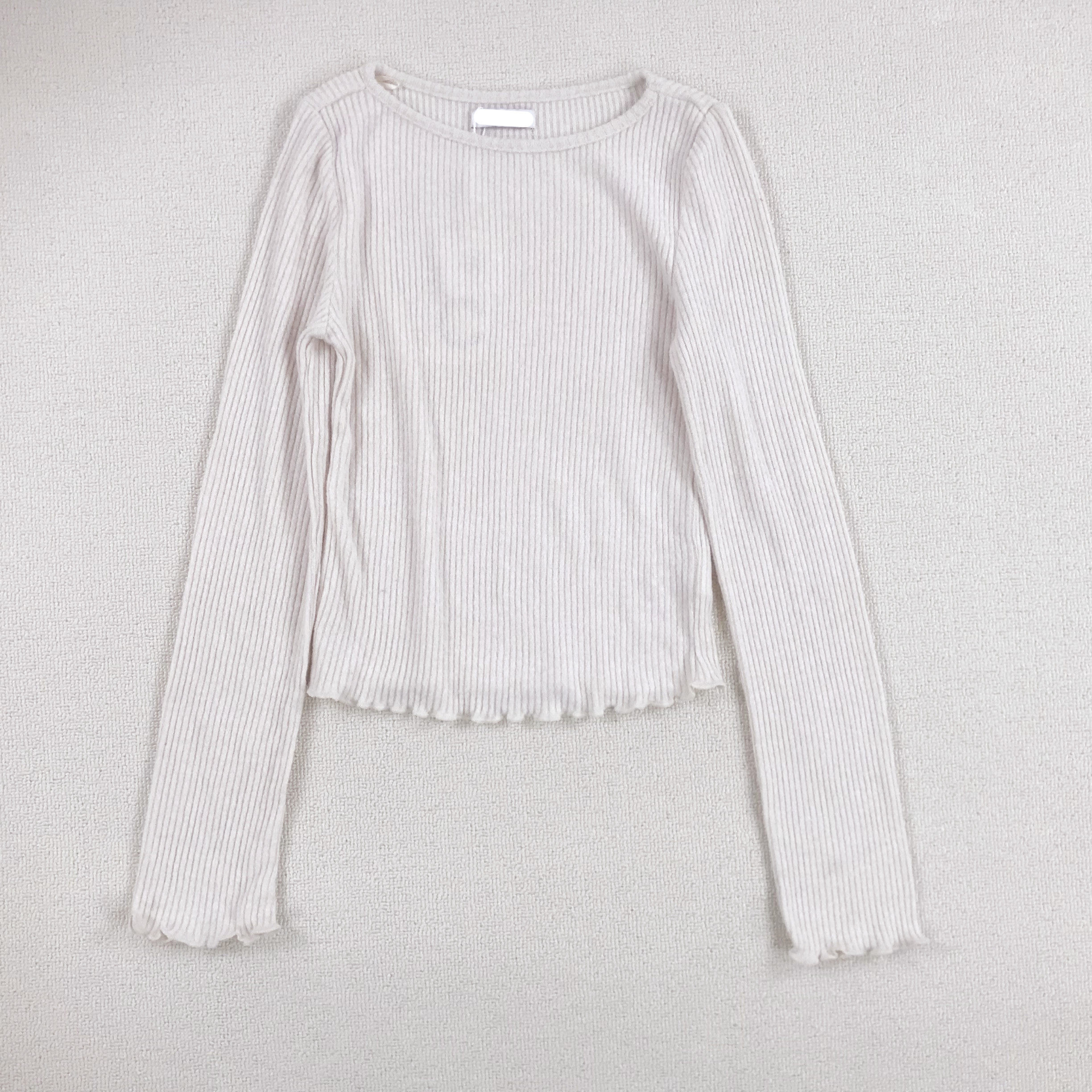 134-170外贸童装女孩大童针织坑条纹花边长袖t恤打底衫,童装/婴儿装/亲子装,T恤,淘宝优惠券,粉丝福利购,淘宝优惠卷