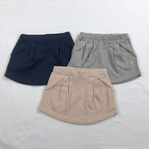 98-170外贸童裙女宝女童松紧腰毛圈半身裙短裙