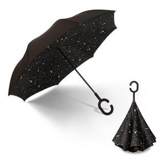 双层反向伞汽车雨伞车载车用长柄反骨反开反方向折叠logo广告