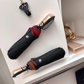 雨伞 三折防风抗暴一键开收男女商务伞 全自动双层折叠雨伞