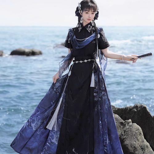 原创沧溟新中式国风汉元素马面裙