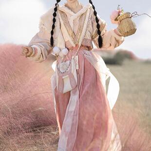 原创胡璇脘纱汉服女中国风汉元素包包外披上衣裤子新中式套装秋冬