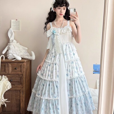 原创夏日贝壳Lolita连衣裙吊带裙