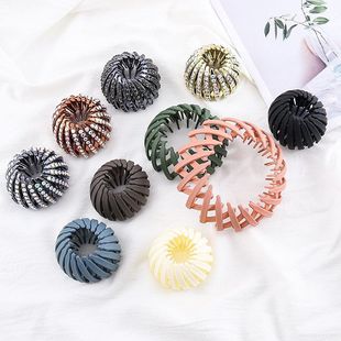 韩国丸子头发饰鸟巢发夹盘发器懒人扎高马尾扣固定神器抓夹发卡