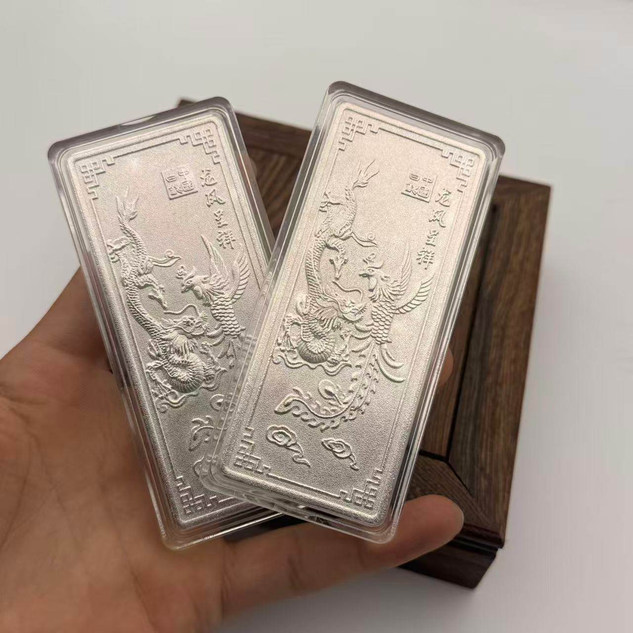 仿真龙凤银条中国白银银条合金镀银模型银条收藏投资镇宅摆件,金属材料及制品,其他金属制品,淘宝优惠券,粉丝福利购,淘宝优惠卷