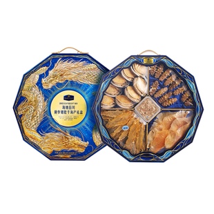 海纳百川鲍参翅肚干海产礼盒590克 山姆正品 代购