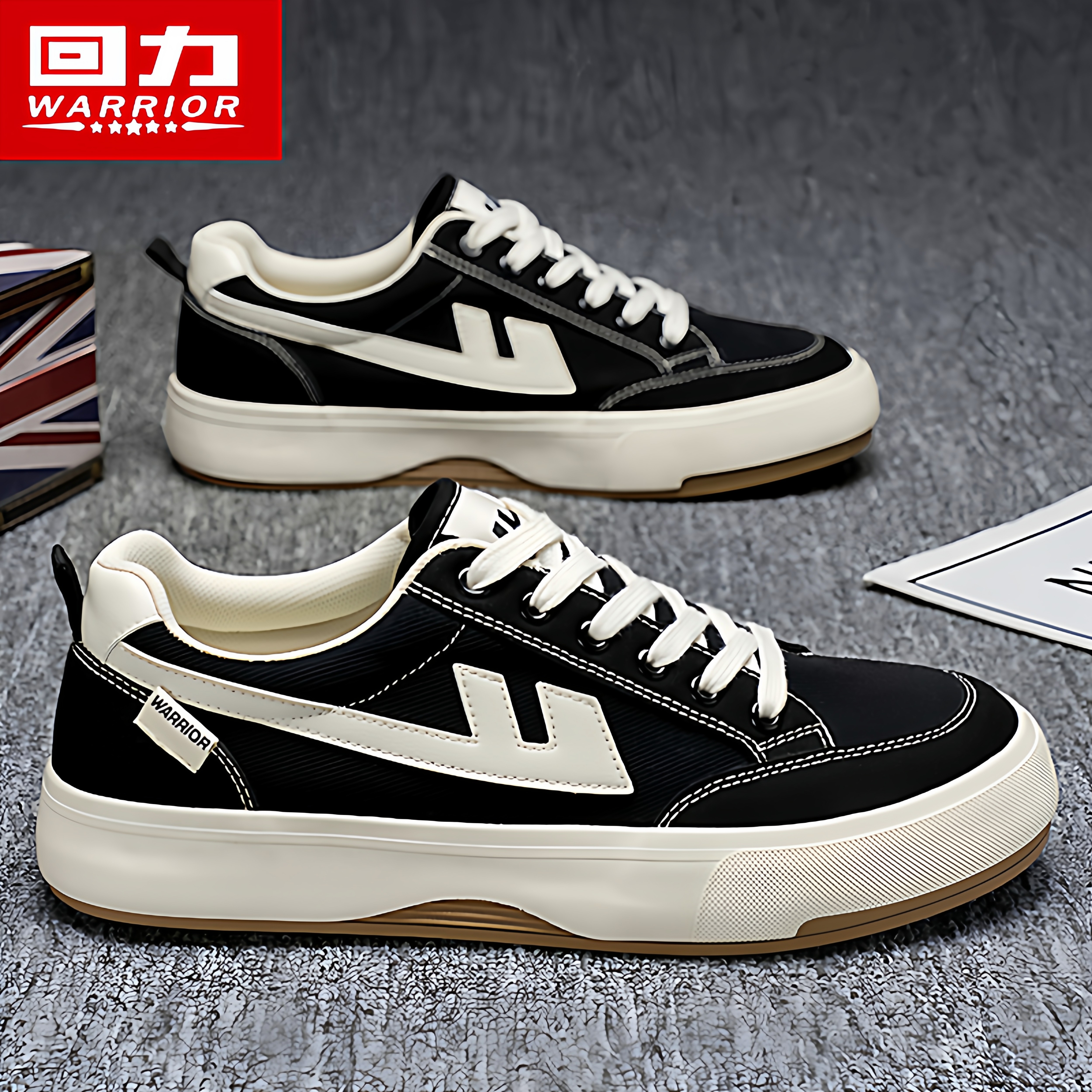 回力男鞋冬季潮流百搭休闲板鞋青少年防滑运动软底增高黑色帆布鞋