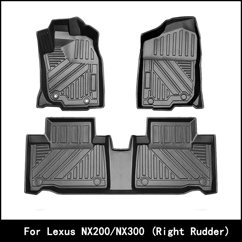适用于雷克萨斯NX200/NX300汽车脚垫右舵TPE环保防水耐磨脚垫外贸