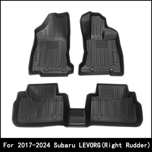 适用于17-24款斯巴鲁Subaru LEVORG汽车脚垫右舵TPE后备箱垫外贸