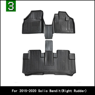适用于15-20款铃木Solio Bandit右舵汽车脚垫TPE环保防水脚垫外贸