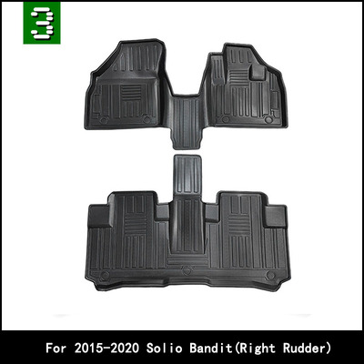 适用于15-20款铃木Solio Bandit右舵汽车脚垫TPE环保防水脚垫外贸