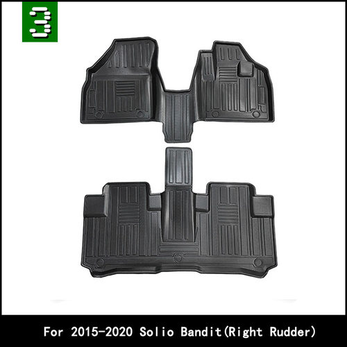 适用于15-20款铃木Solio Bandit右舵汽车脚垫TPE环保防水脚垫外贸