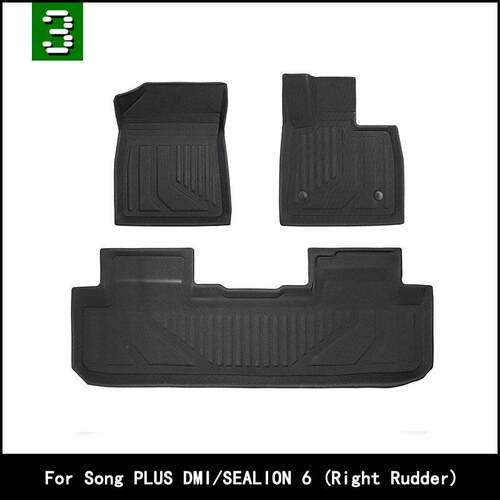 适用比亚迪宋PLUS DMI SEALION 6 海狮06右舵脚垫XPE尾箱垫靠背垫