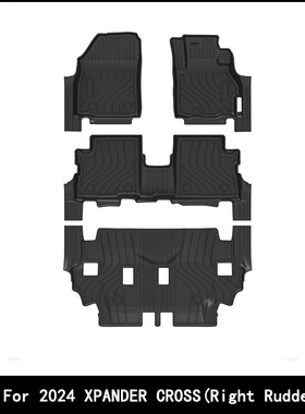 适用于24款三菱XPANDER CROSS汽车脚垫右舵TPE环保包门槛地垫外贸