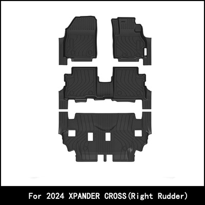 适用于24款三菱XPANDER CROSS汽车脚垫右舵TPE环保包门槛地垫外贸