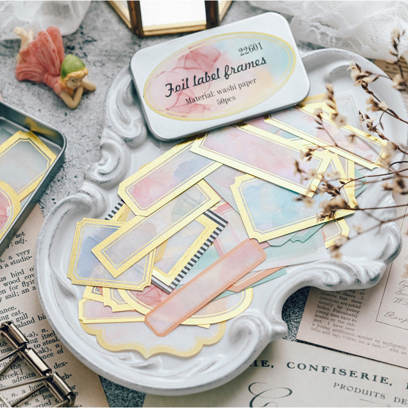 茱迪手工素材咖啡渍标签