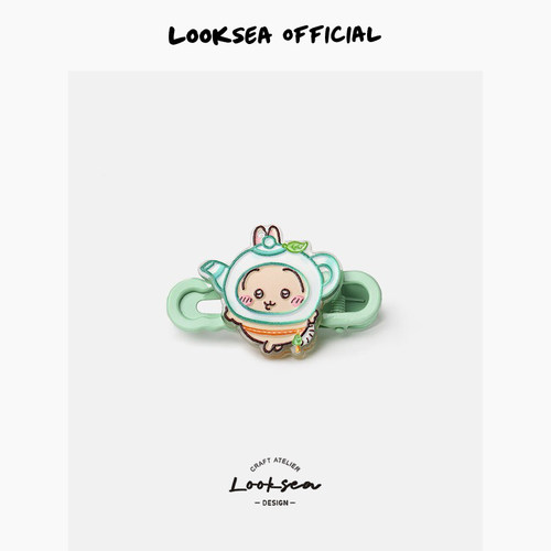 Looksea official卡通发夹女侧边夹小八乌萨奇鸭嘴夹百搭发卡头饰