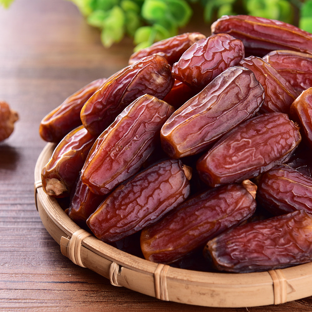 椰枣优选迪拜阿联酋伊拉克新疆特产蜜枣沙特黑耶红枣干零食大颗粒