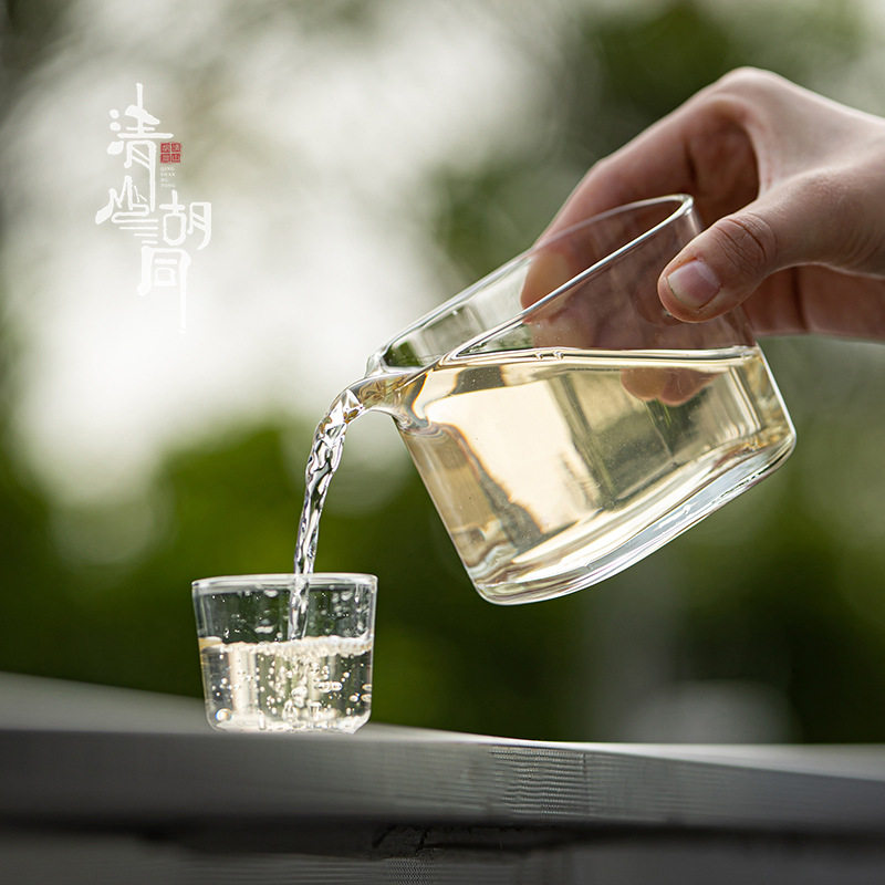 日式耐热玻璃公道杯功夫茶具分茶器透明加厚茶海四方匀杯茶道配件,餐饮具,公道杯,淘宝优惠券,粉丝福利购,淘宝优惠卷