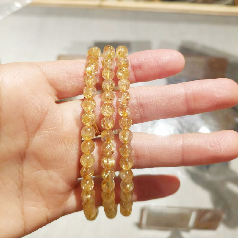 舟山普陀山观音法界手珠钛晶手串女生礼物法务流通处正品代请