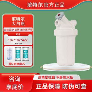 滨特尔原装大白瓶迷你前置全屋10寸20寸活性炭复合滤芯前置过滤器