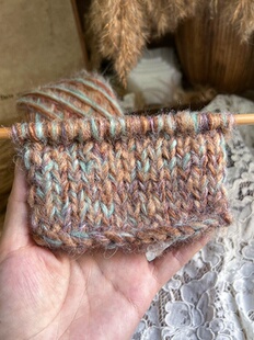 咿唔手混线-敦煌配色油画色系钩针棒针编织毛线帽子包包手工diy