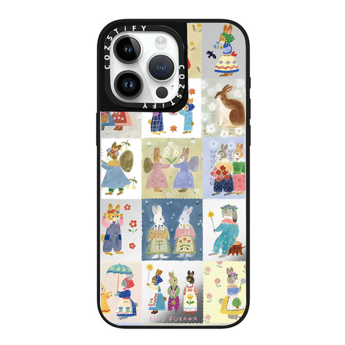 个性小兔插画适用cozstify手机壳苹果iPhone16promax手机壳15pro14磁吸13镜面12保护壳香港潮牌手机保护套