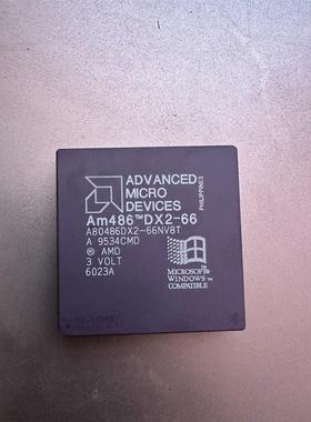 AMD486 古董镀金摄CPU  图片实物照片