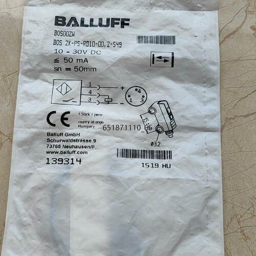 巴鲁夫光电开关BOS00ZW原