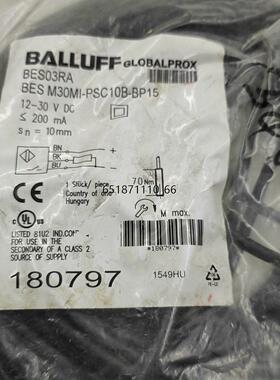 BES03RA巴鲁夫原装正品BES M30MI-PSC10B