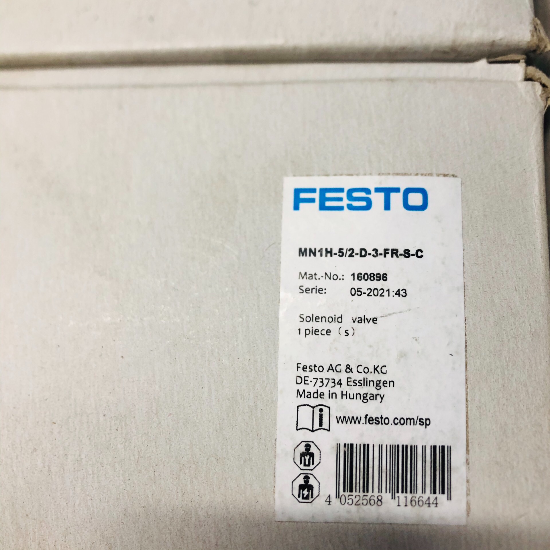 FESTO全新原装电磁阀MN1H