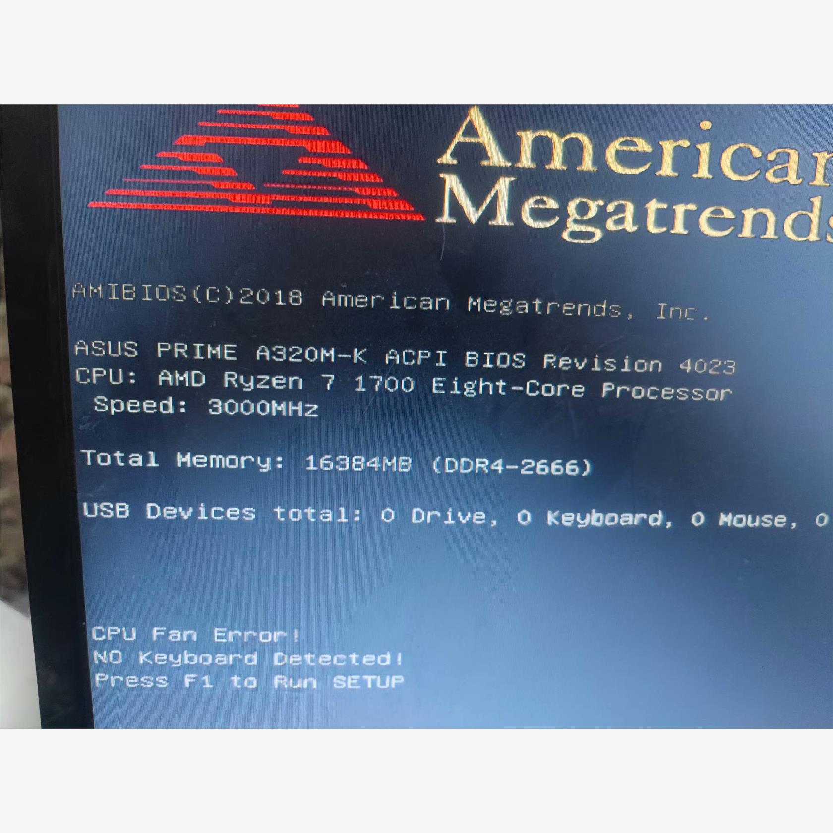 华硕a320m-k主板，CPU是R