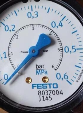 费斯托Festo8037004面板式压力表PAGN-P-63
