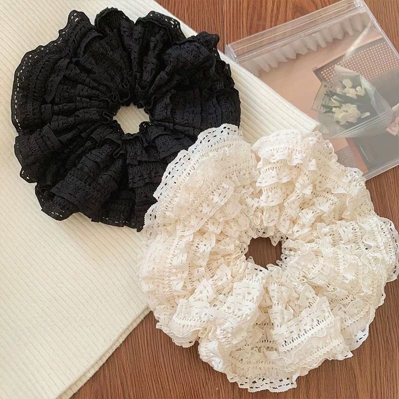 甜美千层蕾丝花边猪大肠发圈韩国温柔马尾发绳气质女网纱头饰发饰,饰品/流行首饰/时尚饰品新,发饰,淘宝优惠券,粉丝福利购,淘宝优惠卷