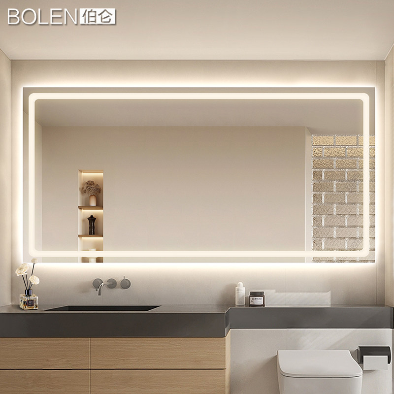 ��ҡ��׹⡿�޿���+�������������֣� 60x80���� BOLEN ֱ�����ܾ�������ԡ�Ҿ���led���ƻ�ױ����ǽʽ��ԡ������