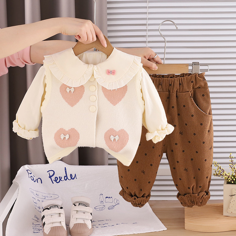 婴儿衣服春季可爱甜美韩版分体套装7八9十个月一周岁女宝宝春秋装