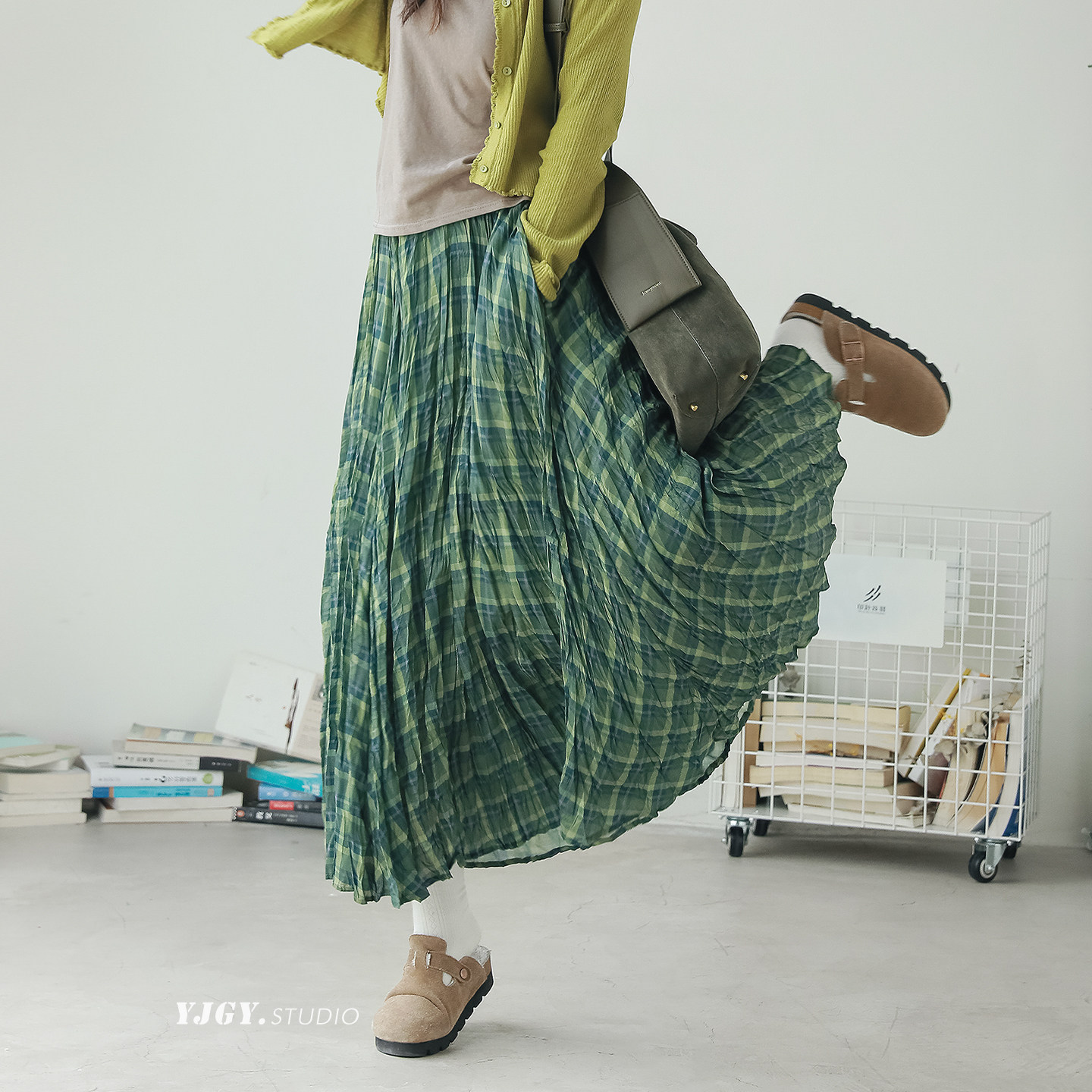 森系文艺复古a字裙长裙子