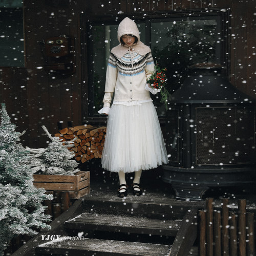 小众设计双层网纱蛋糕裙蓬蓬纱裙