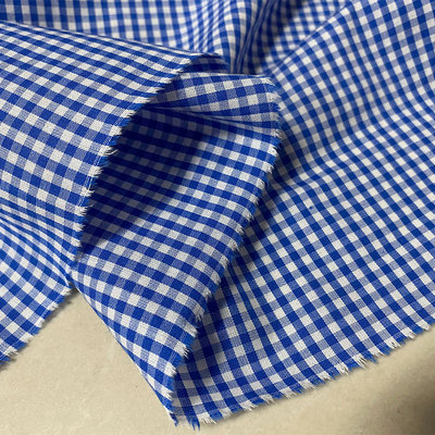 进口色织全棉格子衬衫连衣裙面料