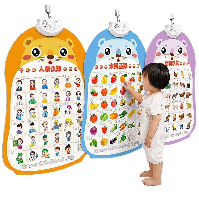 宝宝有声早教挂图启蒙婴儿点读发声识字书墙贴玩具儿童拼音字母表