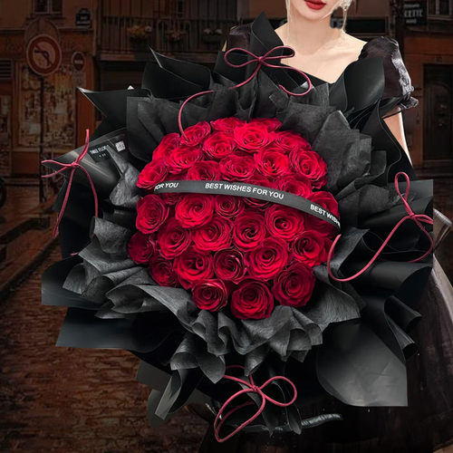 99朵红玫瑰花束生日北京同城速递