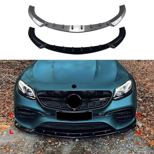 适用奔驰E级W213前期 E63 AMG 2016-2020前杠前唇前铲扰流板改装