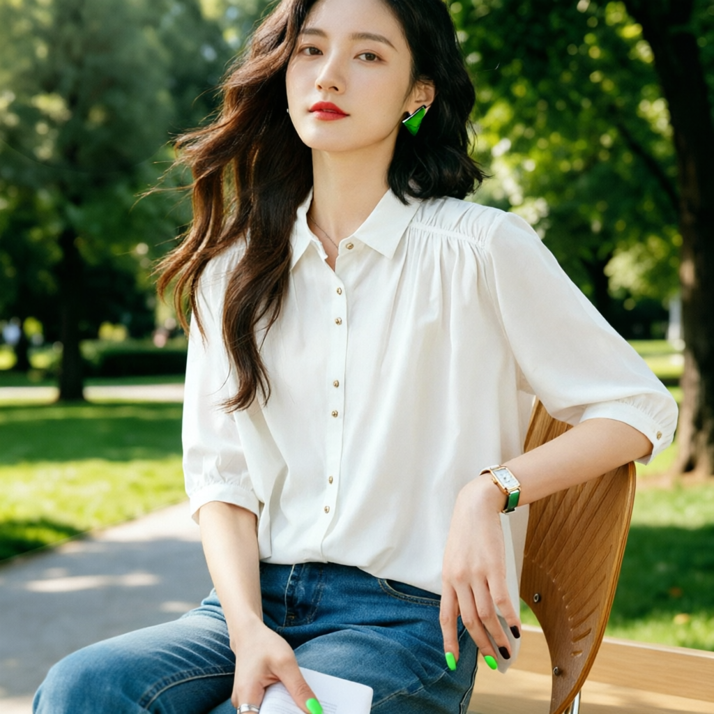 2026新款衬衫女士上衣宽松显瘦时尚慵懒风薄款高级感轻奢减龄洋气