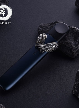 本造物原创手工银悦刻保护套银饰