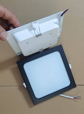 黑色led嵌入式内嵌格栅灯平板灯面板灯工程商业办公照明吸顶灯具
