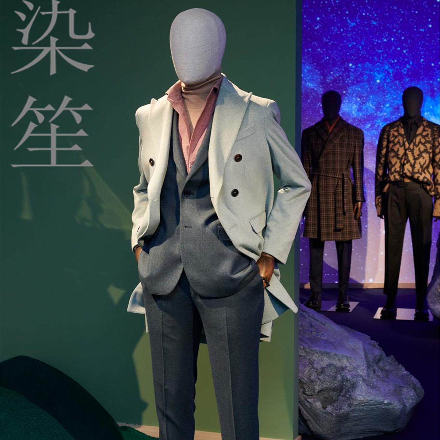 双排扣男装意式羊毛西服呢子西装冬装免烫抗皱英伦风绅士商务套装