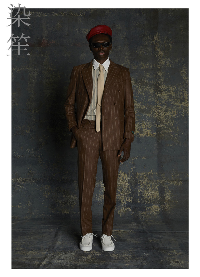 秋冬新款羊毛料子厚男装西服套装商务西服定制英伦风欧美街拍设计