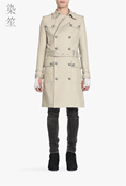 英伦巴洛克军风棉布风衣海军军装 大衣双排金属扣大衣欧美大牌男装